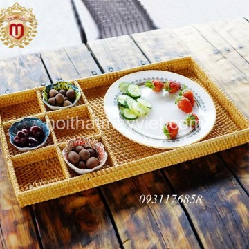 Khay Đựng Đồ Mây Tre KDMT0020